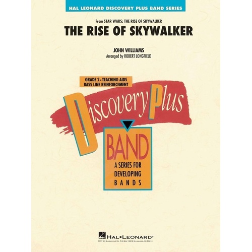 The Rise of Skywalker CB2 SC/PTS - John Williams Soundtrack for Band, Hal Leonard, 1 Page, Discovery Plus Concert Band