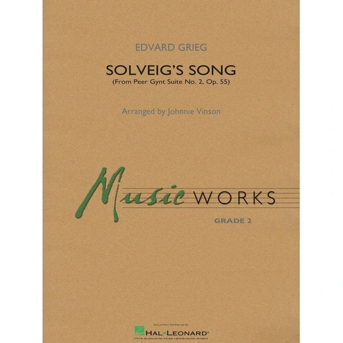 Solveig's Song from Peer Gynt Suite No. 2 Op. 55 for Band - Hal Leonard MusicWorks Grade 2