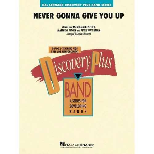 Never Gonna Give You Up CB2 SC/PTS Concert Band Sheet Music
