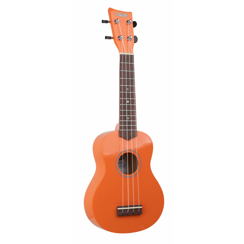 Ashton UKE120BOR Ukulele with Deluxe Gig Bag - Bright Orange