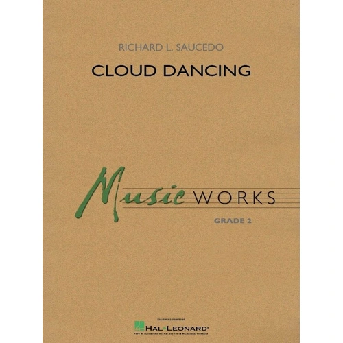 Cloud Dancing by Hal Leonard - MusicWorks Grade 2, 3:15 duration, features Flute, Clarinet, Alto Sax, Trumpet, and mixed meters.