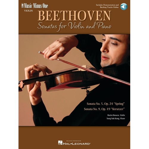 Beethoven - 2 Sonatas For Violin Book/CD (Softcover Book/CD)