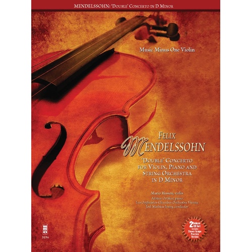 Mendelssohn - Double Concerto D Min Violin Book/CD (Softcover Book/CD)