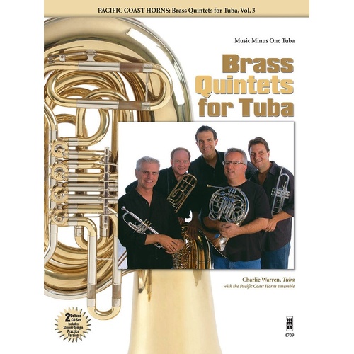 Pacific Coast Horns Brass Quintets Tuba V3 Book/CD (Softcover Book/CD)