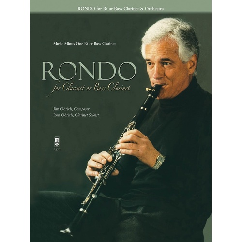 Odrich - Rondo For Clarinet Or Bass Clarinet Book/CD (Softcover Book/CD)