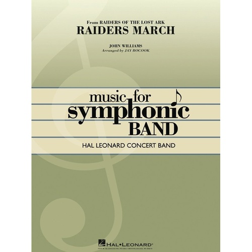 Raiders March from Raiders of the Lost Ark CB4 SC/PTS by Hal Leonard