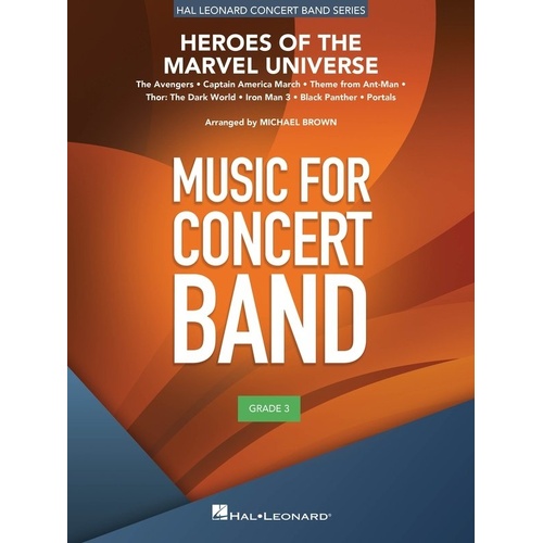 Heroes of the Marvel Universe for Concert Band CB3 SC/PTS