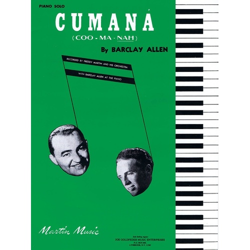 Cumana Arr Busch Piano Solo (Softcover Book)
