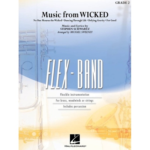 Music from Wicked for Flexband GR2 SC/PTS by Hal Leonard