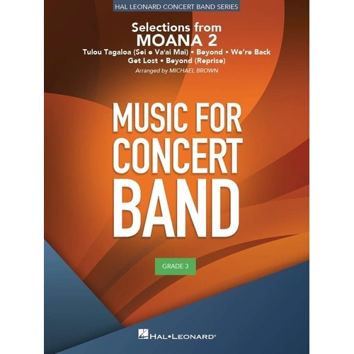 Selections from Moana 2 for Concert Band - CB3 SC/PTS