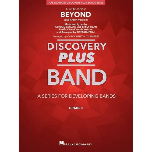 Beyond (End Title Version) Moana 2 Concert Band CB2 SC/PTS by Hal Leonard