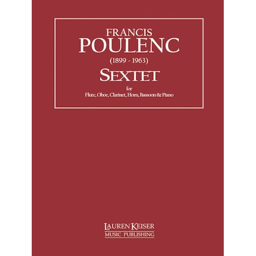Poulenc - Sextet Woodwind Quintet/Piano Score/Parts (Pod)