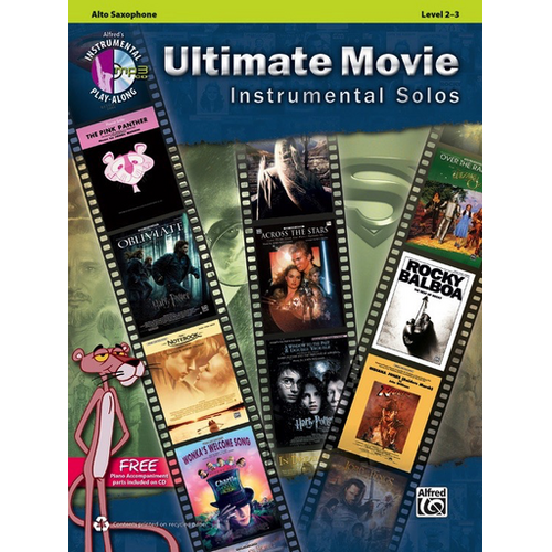 Ultimate Movie Instrumental Solos for Alto Sax Book/CD