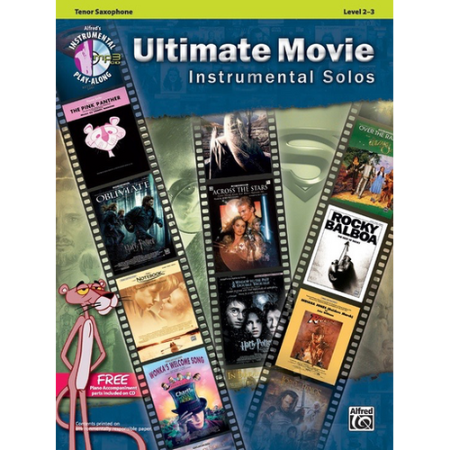 Ultimate Movie Instrumental Solos for Tenor Saxophone Book/CD