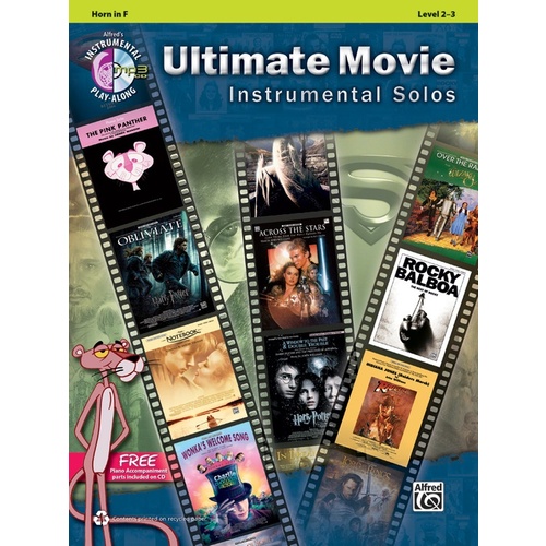 Ultimate Movie Inst Solos Horn Book/CD