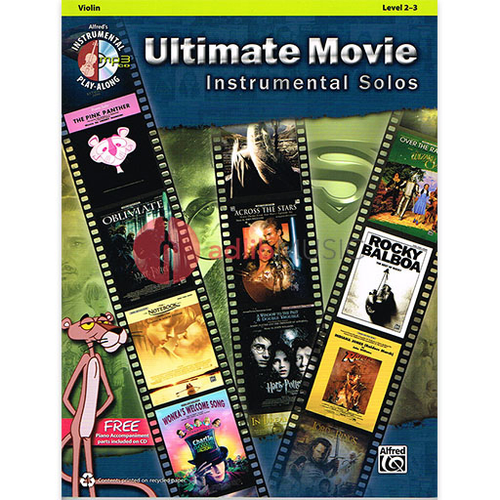 Ultimate Movie Instrumental Solos for Violin with Bk/CD