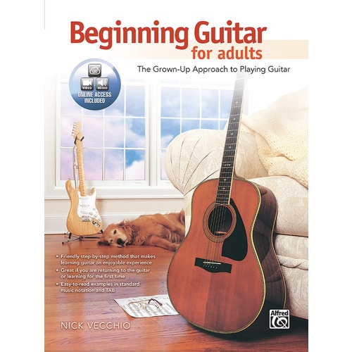 Beginning Guitar for Adults Book with CD