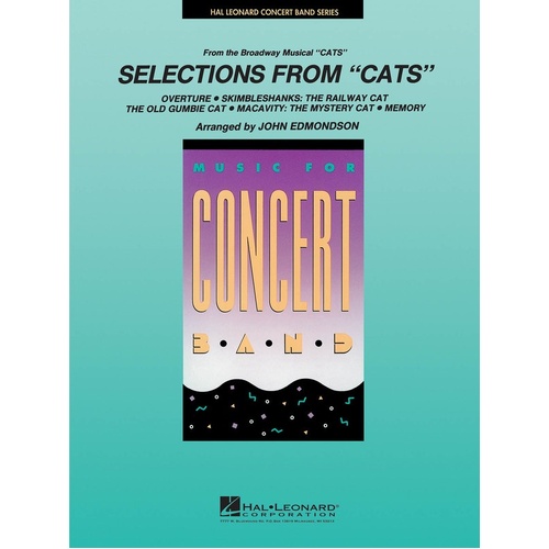 Cats Selection Concert Band Arr Edmondson (Music Score/Parts)