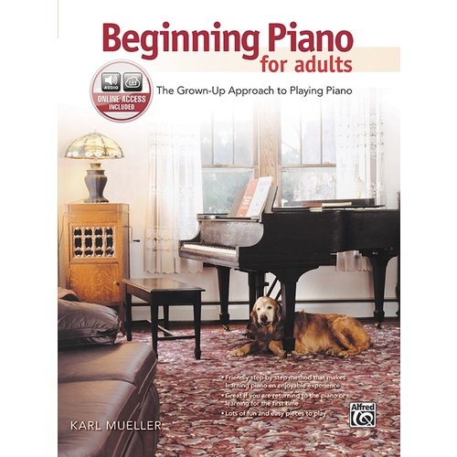 Beginning Piano for Adults Book and CD