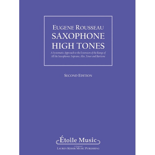 Saxophone High Tones Method 2nd Ed (Softcover Book)
