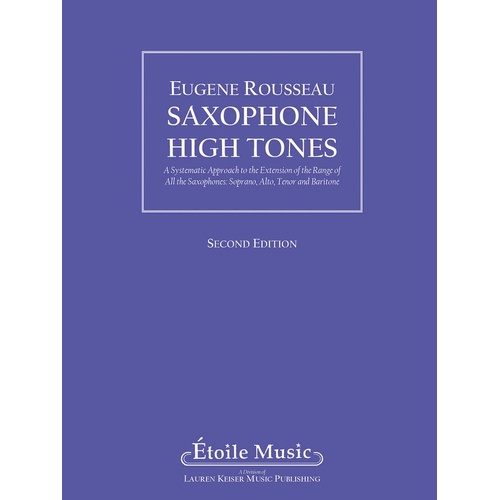 Saxophone High Tones Method 2nd Ed (Softcover Book)