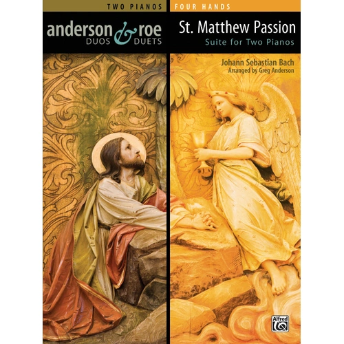 St Matthew Passion Suite for Two Pianos - Arranged by Anderson & Roe, 5 Movements, 2 Copies Required, Federation Festivals 2024-2028