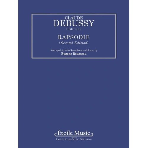 Debussy - Rhapsody for Alto Saxophone and Piano Arranged by Rousseau