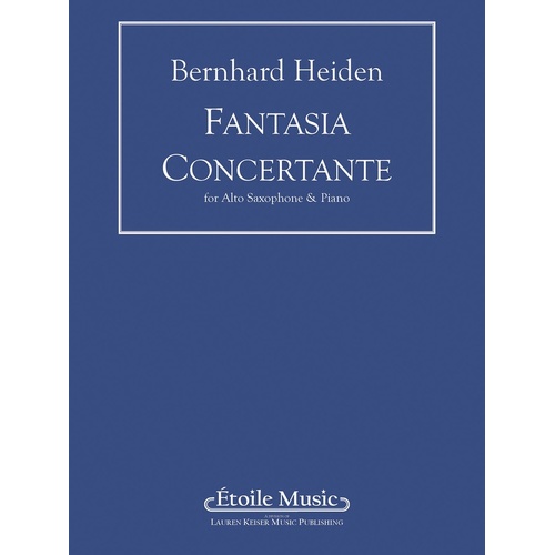 Fantasia Concertante Alto Sax And Piano (Softcover Book)