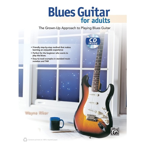 Blues Guitar For Adults Book/CD