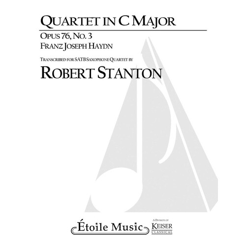 Quartet In C Major Op 76 No 3 Sax Quartet Score/Parts (Pod) (Music Score/Parts)