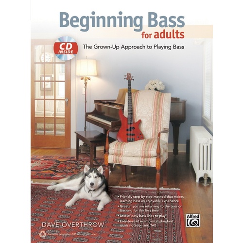 Beginning Bass for Adults Book/CD
