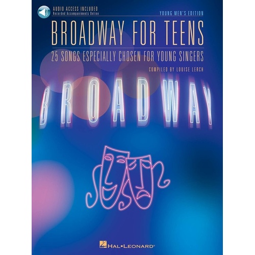 Broadway for Teens Young Men's Songbook with Accompaniment CD