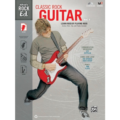 Alfreds Rock Ed Classic Rock Guitar Vol Book/CDrom