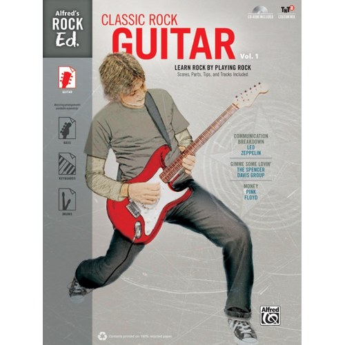 Alfred's Rock Ed. Classic Rock Guitar Vol. 1 BK/CD-ROM