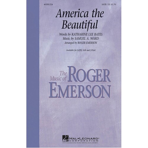 America The Beautiful SATB Arr Emerson (Octavo)
