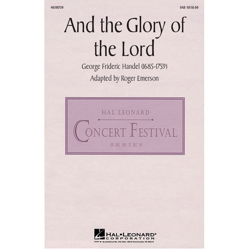 And The Glory Of The Lord SAB (Octavo)