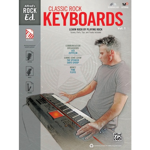 Alfreds Rock Ed Classic Rock Kboard Vol1 Book/CDrom