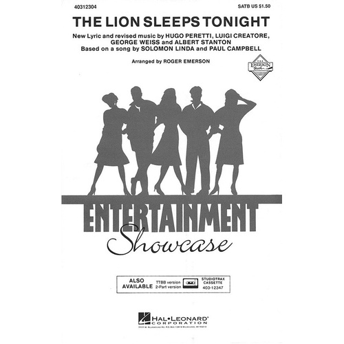 Lion Sleeps Tonight SATB (Octavo)