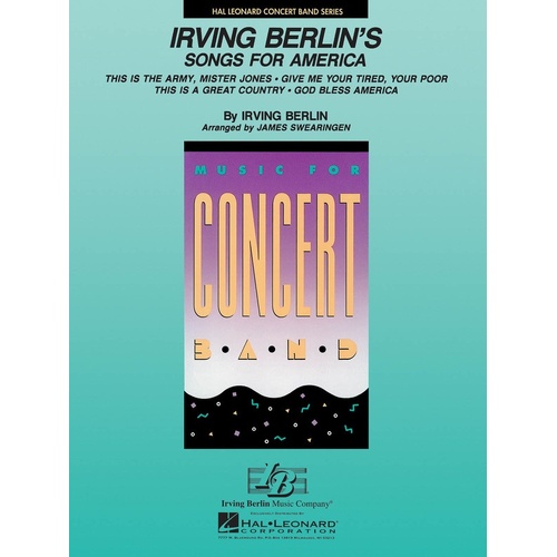 Irving Berlins Songs For America Concert Band Arr Swearing (Music Score/Parts)