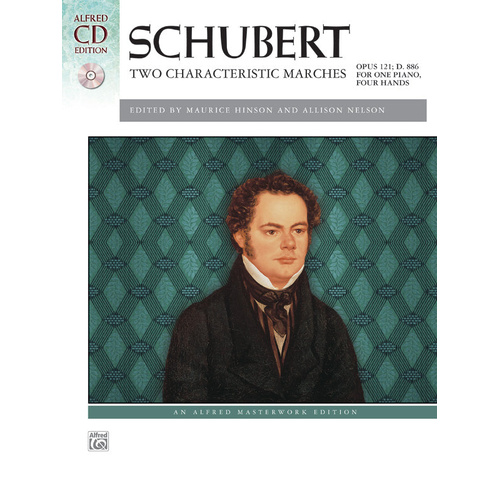 Two Characteristic Marches Op. 121 D886 Piano Sheet Music with CD