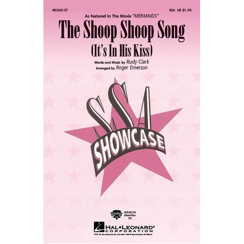 The Shoop Shoop Song ShowTrax CD (CD Only)