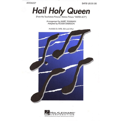 Hail Holy Queen SATB (Octavo)