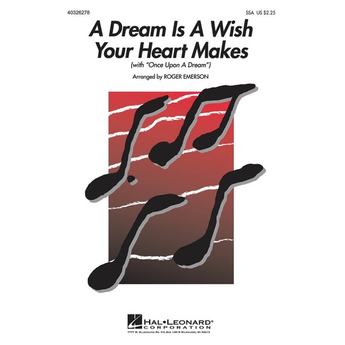 Dream Is A Wish Your Heart Makes SSA (Octavo)