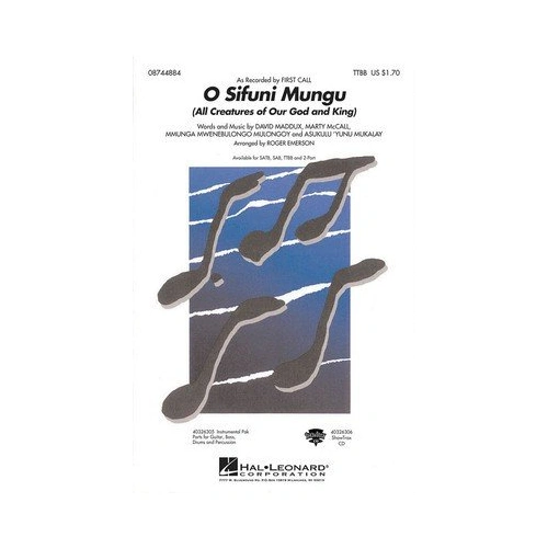 O Sifuni Mungu SAB Choral Arrangement by Roger Emerson, Hal Leonard, 16 Pages, Performance Time: 4:25