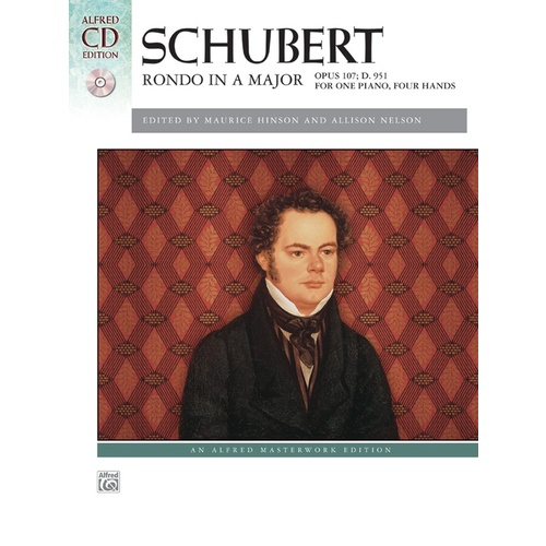 Rondo In A Major Op107 D951 Piano Duet Book/CD
