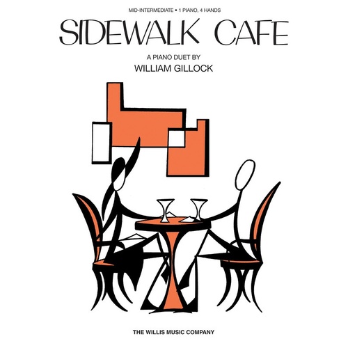 Gillock - Sidewalk Cafe Piano Duet (Sheet Music)
