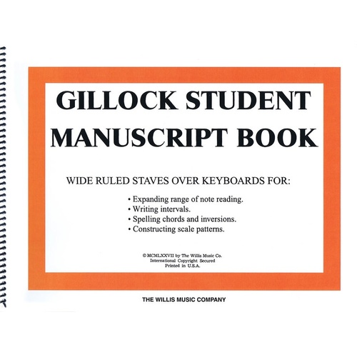 Gillock Student Manuscript Book (Softcover Book)