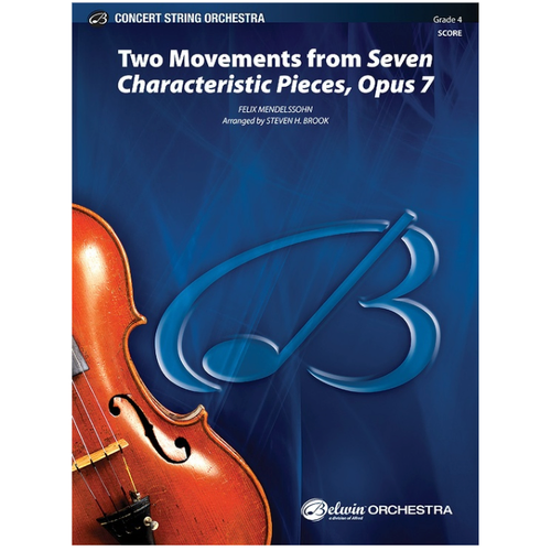 Two Movements Seven Characteristic Pieces OP7 SO Gr4 Mendelssohn Felix Sheet Music