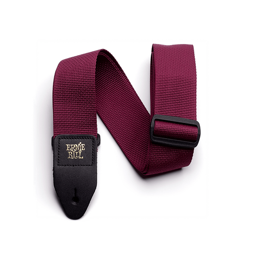 Ernie Ball Polypro Guitar Strap, Burgundy