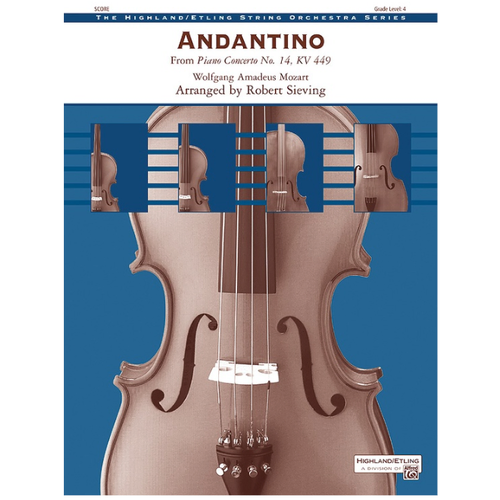 Andantino from Piano Concerto No 14 KV447 - String Orchestra Sheet Music